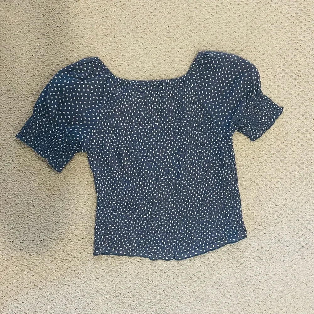 Abercrombie Kids Smocked Top - Heart Print